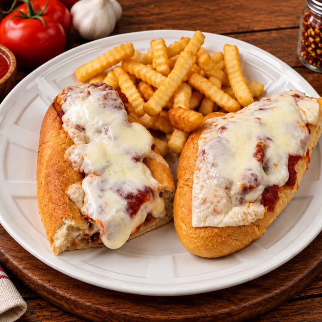 Chicken Parmigiana (Hot).