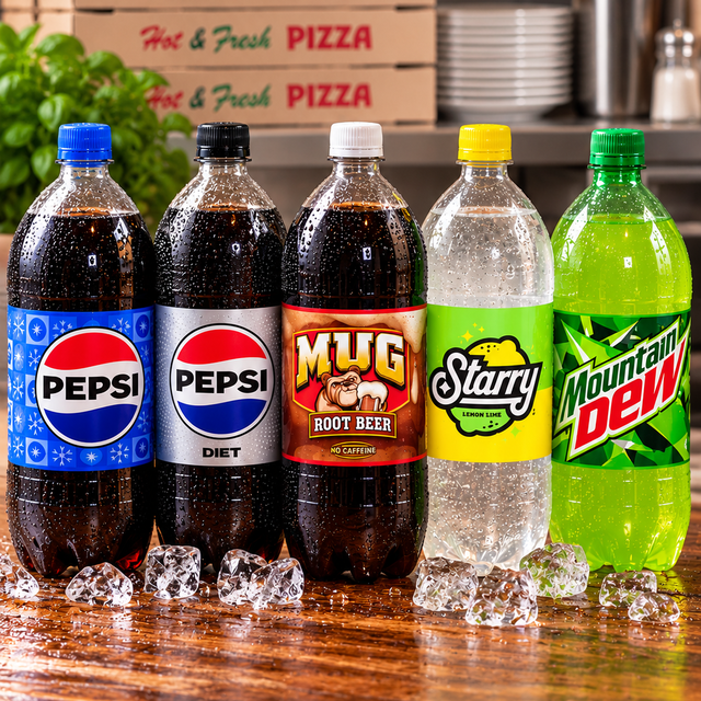 2 Liter Soft Drinks.