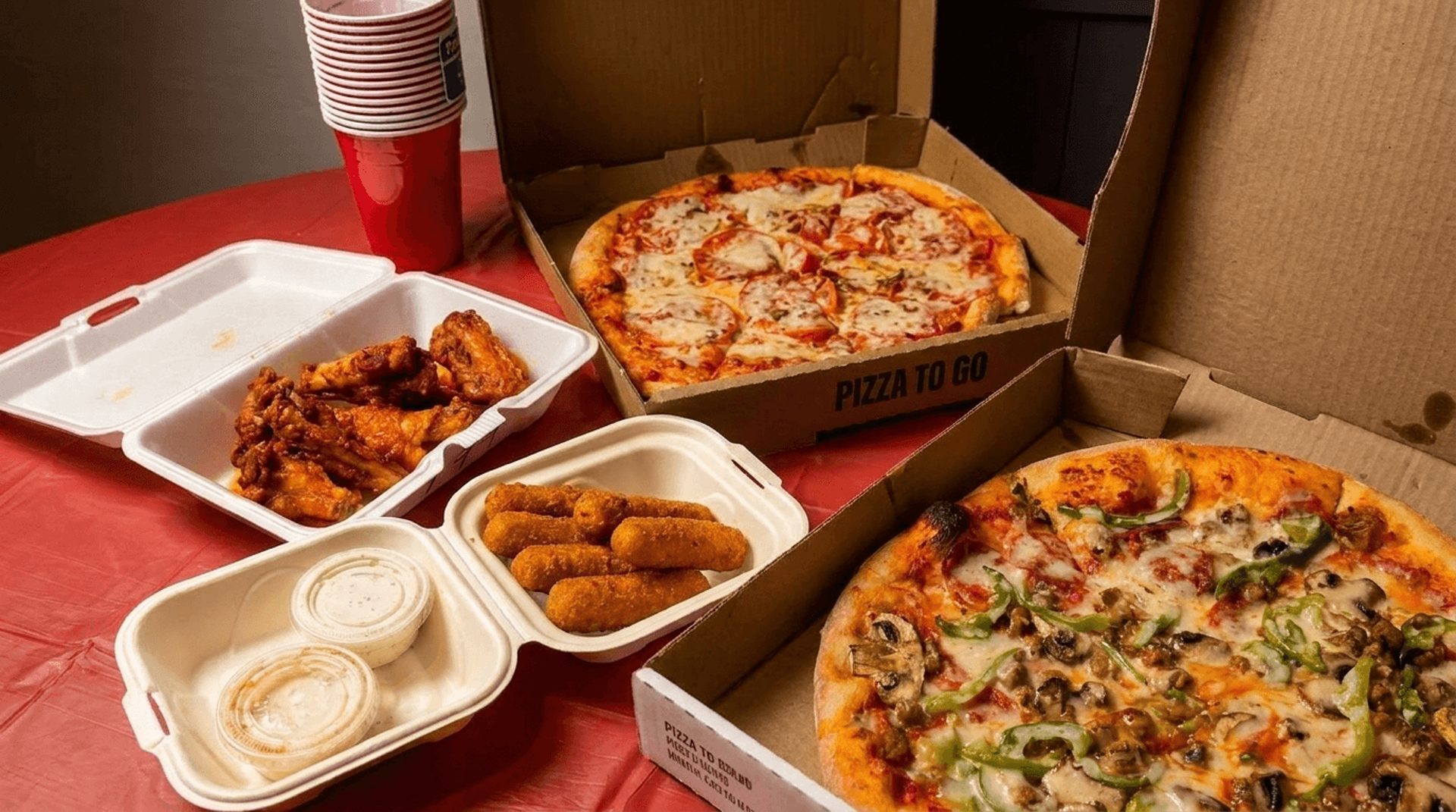 Pizza, pasta, calzones, and more